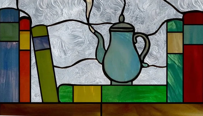 Custom Size 3D Matte Window Film, Stained Glass Decor, UV Window Sticker, Privacy Frosted Static Cling, Book Pattern for Glass