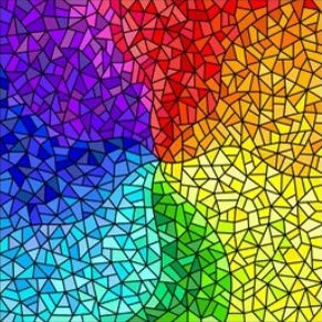 European Church Mosaic Stained Glass Films,Window Stickers Static Cling,Sun, Mosaic, Custom made to fit any Window Size or Shape