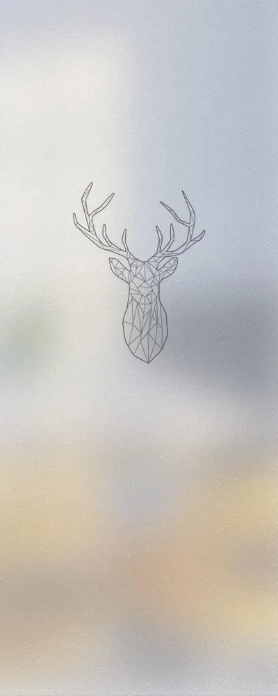 Custom Size Stained Glass Window Film,Frosted Privacy, Static Cling, Door Sticker,Kitchen and Bathroom, Tree Home Decor