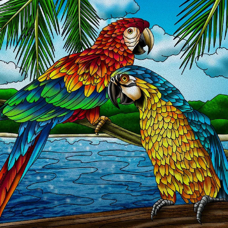 Window Film Frosted Stained Glass Films Static Cling Privacy Door Sticker Kitchen Office Home Decor Birds Peacock Customized