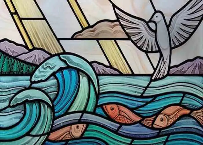 Glass Films Window Sticker Static Cling Frosted Home Decor Private Tint-Film For Door Window Cabinet Wardrobe Landscape Sea