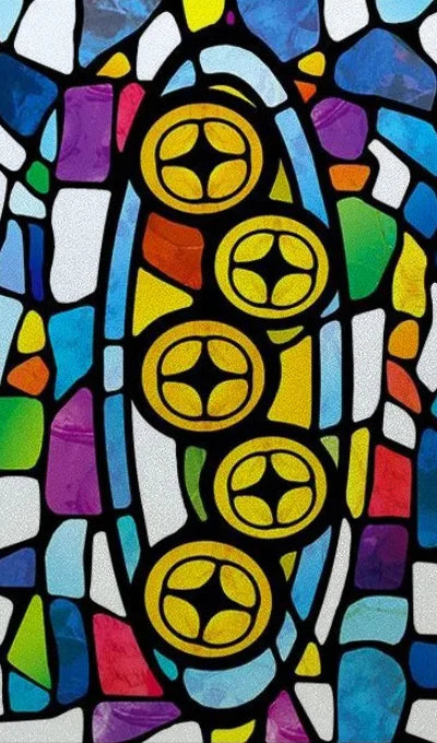 Window Film Frosted Stained Glass Films Customized, Frosted Stained Window Sticker Chuch Style Jesus/Christ Painting