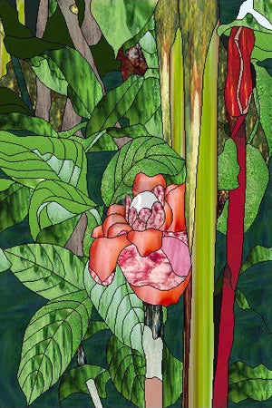 Window Film Stained Glass Stickers,Custom size Static Cling  Sunflower Privacy Films Door Sticker Kitchen Office Home Decor