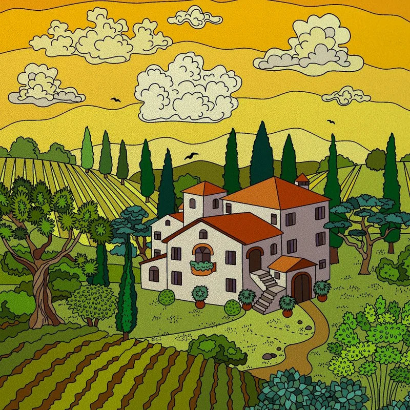 Stained Glass Window Film Frosted Glass Sticker Forest Customized Cartoon House Castle For Kids Room Door Home Decor