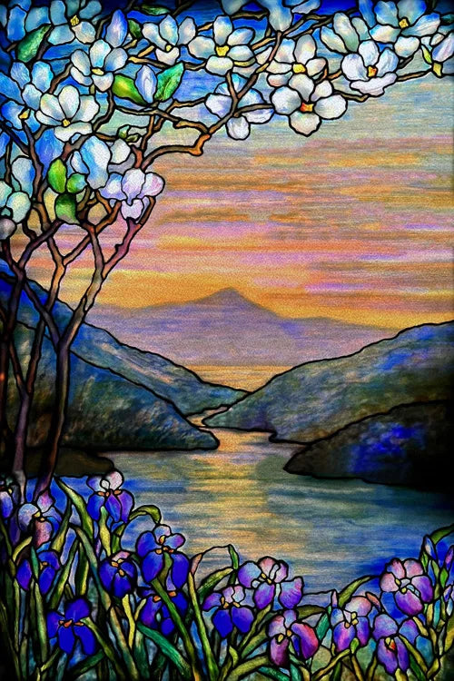 Custom Size Stained Glass Window Film Door Stickers Frosted Privacy Protection Reusable Removable Home-Decor Window Covering