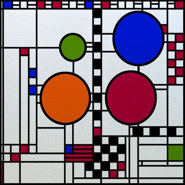 Stained Glass Window Film Frosted Glass Sticker,Custom made to fit any Window Size or Shape, ,Church Static Cling,Home Decor