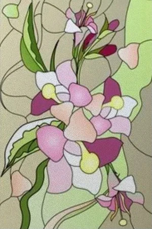 Window Film Frosted Stained Glass Films,Customized Privacy Static Cling,Flower Sun Fruit Fish Cat,Door Sticker,Office Home Decor