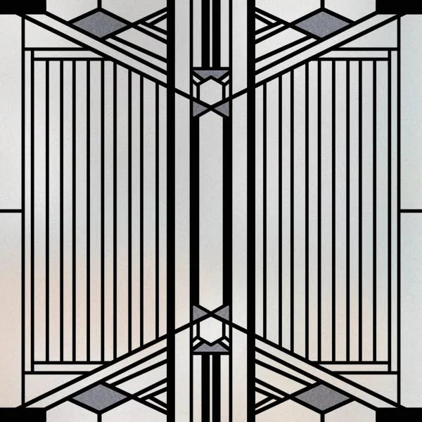 Custom size Window Film Stained Glass Films Square Window Sticker Retro Privacy Frosted Static Cling Home Decor  for Glass Door