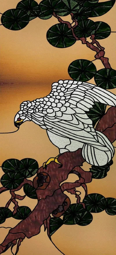 Frosted Stained Glass Window Film, Customized Art Decor Design, Flower Tree, Cat,Static Cling Sticker,Home Decor, Treatment