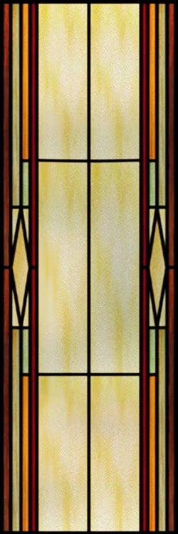 Custom Size Window Glass Films ,Privacy Window Stickers 3D Frosted Glass Film Prairie School Style Decorative Static Cling