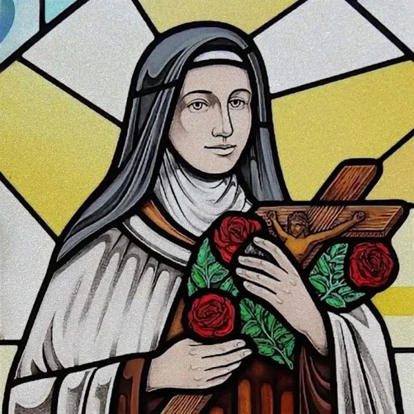 Stained Glass Window Film, Custom Size, Static Cling,Women Jesus Christ Angels Virgin Mary Picture ,Home Decor, Window Treatment