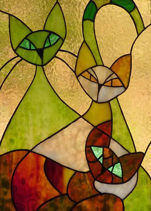 Custom Size Window Stained Glass Films,Cat,Bird,Peacock,Tiger,Fish,Animals Stickers For Bathroom Bedroom Door Office Home Decor