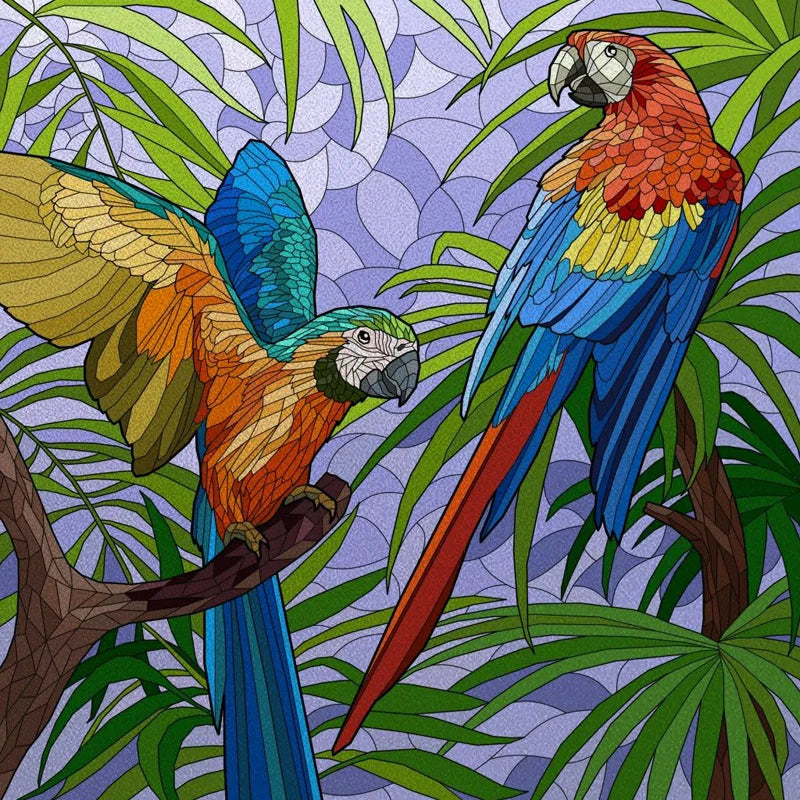 Window Film Frosted Stained Glass Films Static Cling Privacy Door Sticker Kitchen Office Home Decor Birds Peacock Customized