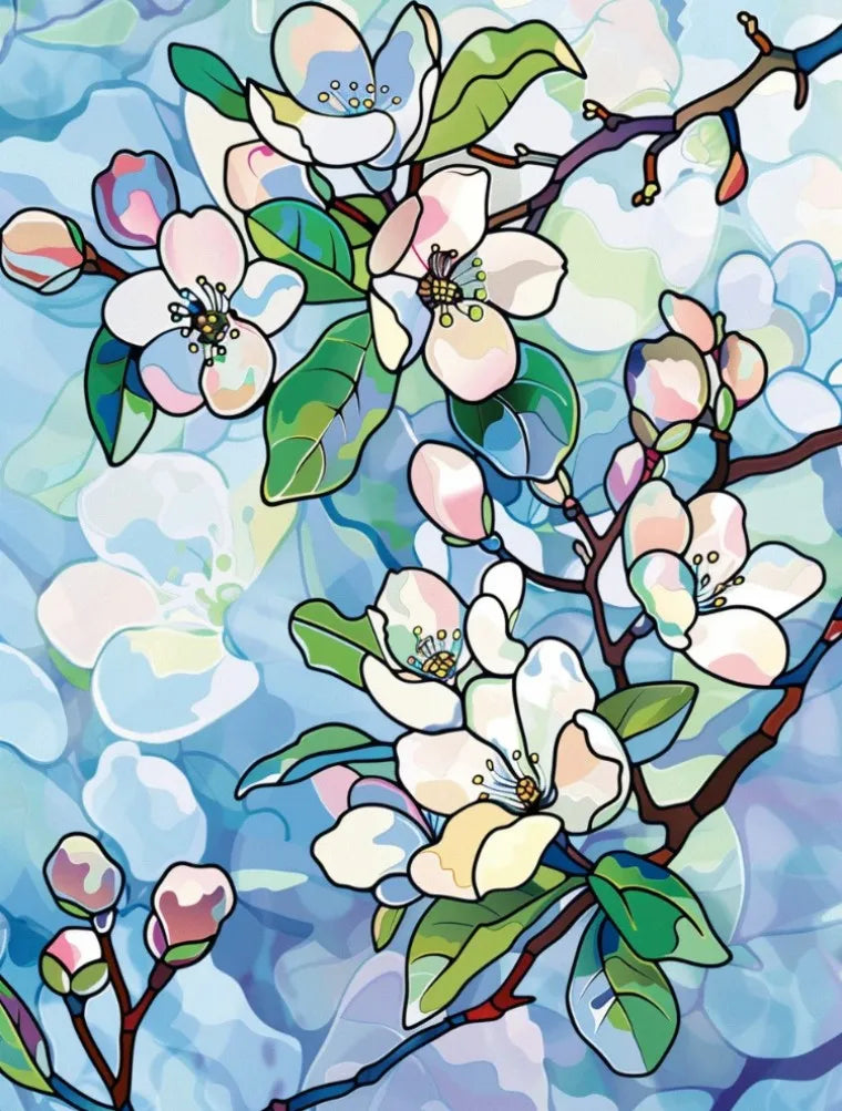 Stained Glass Window Film, Frosted Window Film, ,Privacy,No Glue, Static Cling, Home Decorative Flower