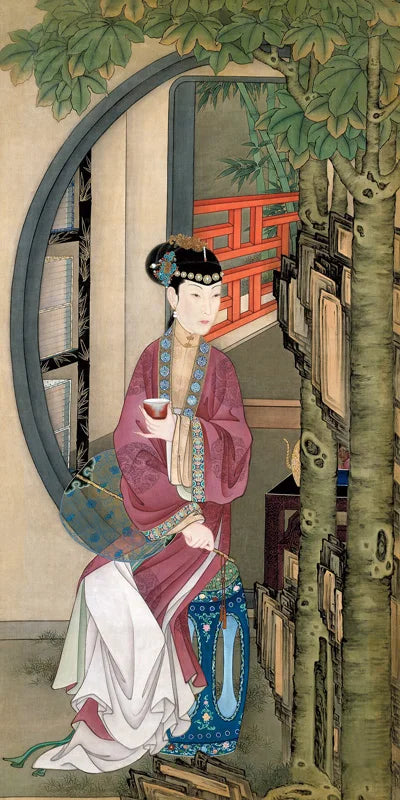 Stained Static Cling Window Film,Frosted Opaque Glass Sticker,Chinese style print Poster for Restaurant Home Decor