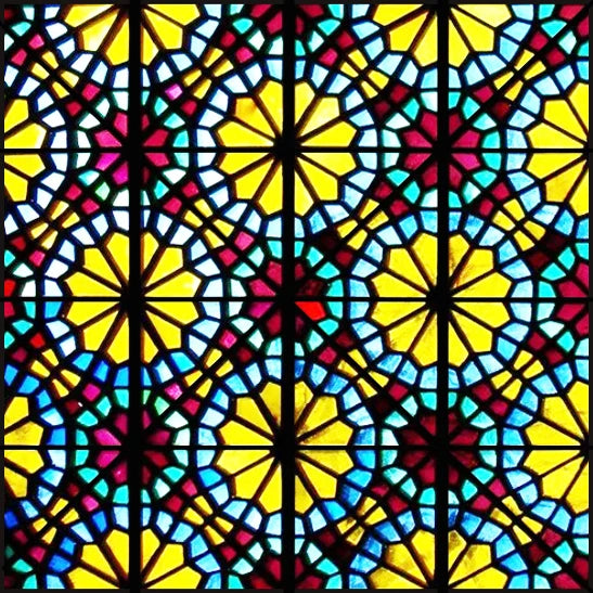 Custom Size Stained Glass Window Film Opaque Frosted Privacy Protection Removable Static Cling Home-Decor Mosaic Window Covering