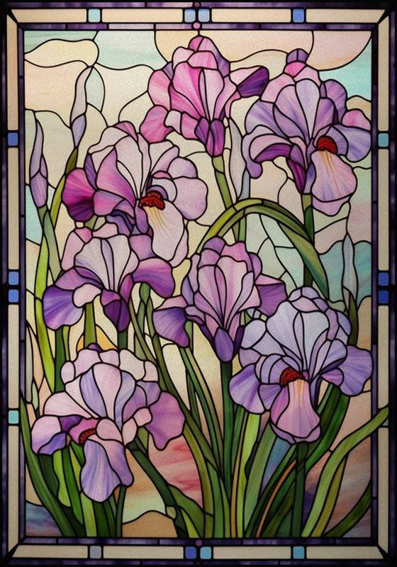 Window Film Frosted Stained Glass Films,Customized Art Design Static Cling Sticker,Rose Flower Home Decor Foil Window Treatment