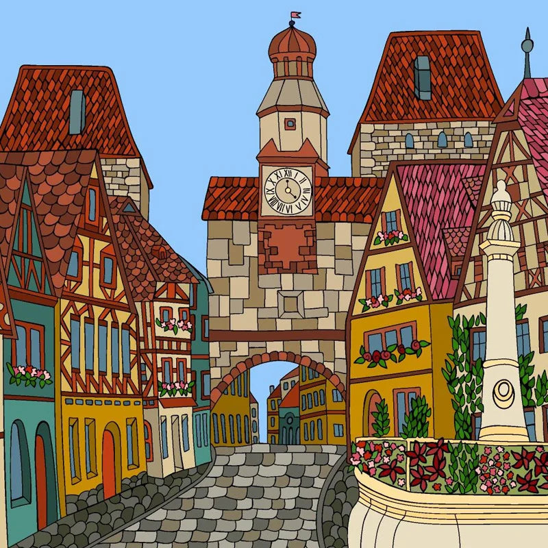 Stained Glass Window Film Frosted Glass Sticker Forest Customized Cartoon House Castle For Kids Room Door Home Decor