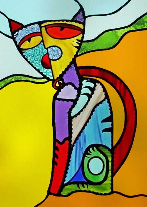 Stained Glass Window Film, Frosted Glass Sticker, Forest，Custom Size, Animals, Plants, Kids Room Door, Poster, Home Decor