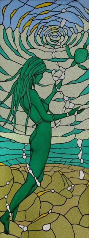 Custom size Stained Glass Films,Flower, Fruit,Tree,Leaf,Bird,Fish Painting Stickers For Bathroom Bedroom Door Office Home Decor