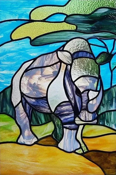 Window Film Stained Glass Stickers Static Cling,Frosted Privacy Custom size,Print Cat,Tiger,Deer,Bear For Window Door Home Dec