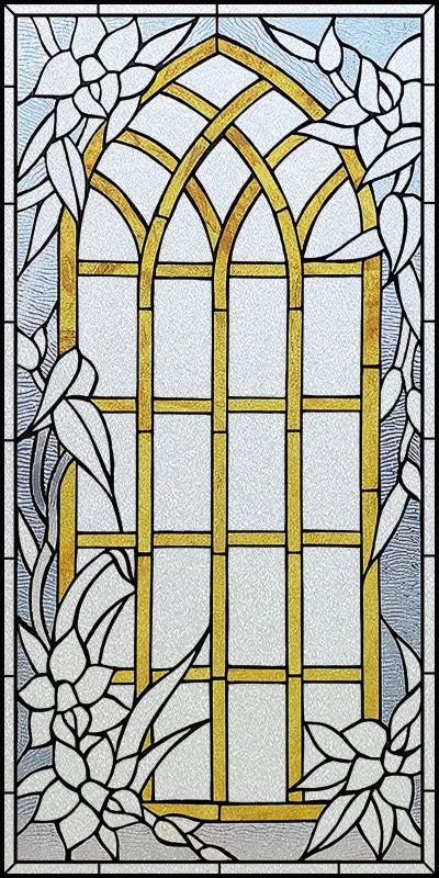 Window Film Frosted Stained Glass Films Church Static Cling Privacy Films Door Sticker Kitchen Office Home Decor Customized