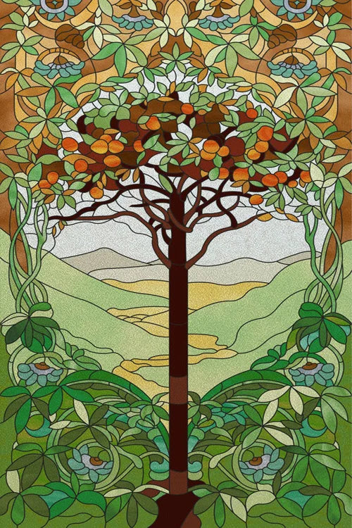 Custom Size Stained Glass Window Film Door Stickers Frosted Privacy Protection Reusable Removable Home-Decor Window Covering