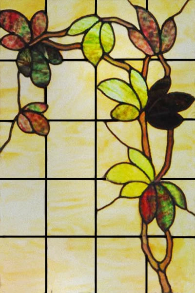 Stained Glass Window Films,Static Cling, Customized Retro Vintage Sticker,Frosted,Privacy, Easy to install