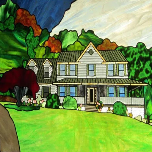 Window Film Frosted Stained Glass Films Customized Tiffany-Style Static Cling Sticker,Bathroom Door Kitchen Office Home Decor