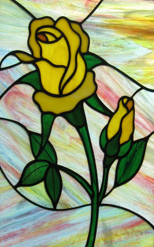 Frosted Stained Glass Film, Custom Size, Privacy, Static Cling,Door Sticker, Bathroom  Kitchen  Home Decor,Rose,Flower, Fruit