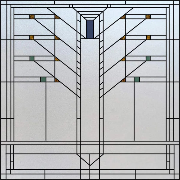 Custom Size Window Film, Stained Glass, Decorative Window Sticker, Privacy Frosted Static Cling, Decal for Glass Door, Office