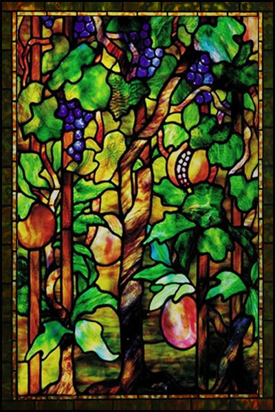 Stained Glass Window Films,Static Cling, Customized Retro Vintage Sticker,Frosted,Privacy, Easy to install