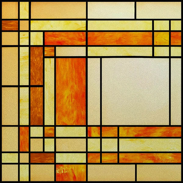 Stained Glass Window Film Frosted Glass Sticker,Custom made to fit any Window Size or Shape, ,Church Static Cling,Home Decor