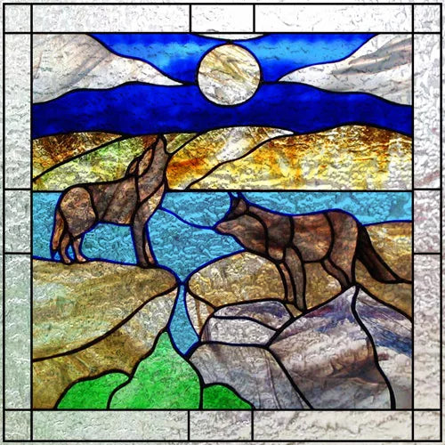 Custom Size 3D Matte Window Film, Stained Glass Decor, Window Sticker, Privacy Frosted Static Cling,Hom Decal, Animal Cat, Bird