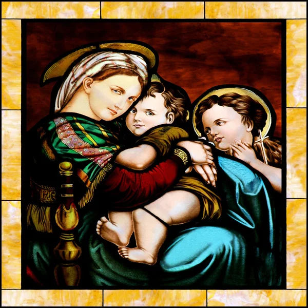 Custom Frosted Stained Glass Window Film, Static Cling ,Church Jesus Mary Angels Picture Stickers, Window Treatment, Home Decor