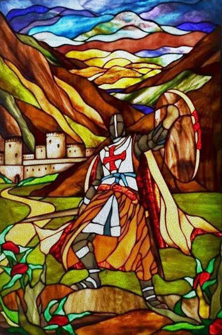 Custom Size Glass Window Film Static Cling Frosted Stained Glass Films For Wardrobe Bathroom Kitchen Door Sticker Castle Woman