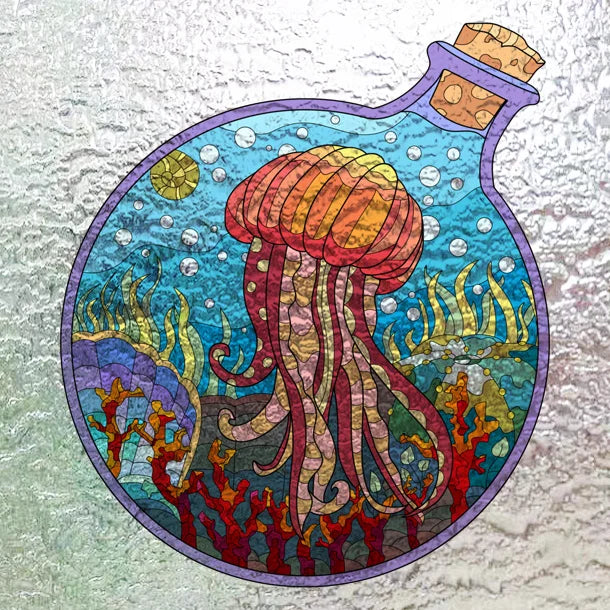 Window Film Frosted Stained Glass Films Customized,3D Frosted Static Cling Sticker,for Kitchen Garden Bedroom Door Home Decor