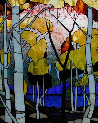 Window Film Frosted Stained Glass Films Customized Art Tree Retrom Static Cling Sticker,Home Decor Window Treatment