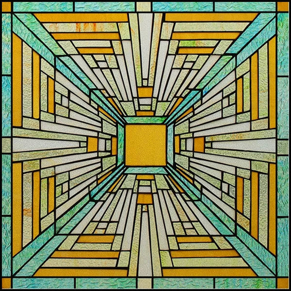 Stained Glass Window Film Frosted Glass Sticker,Custom made to fit any Window Size or Shape, ,Church Static Cling,Home Decor