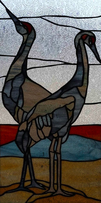 Custom Size 3D Matte Window Film, Stained Glass, Decorative UV Window Sticker, Privacy Frosted Static Cling, Home Decal,Peacock