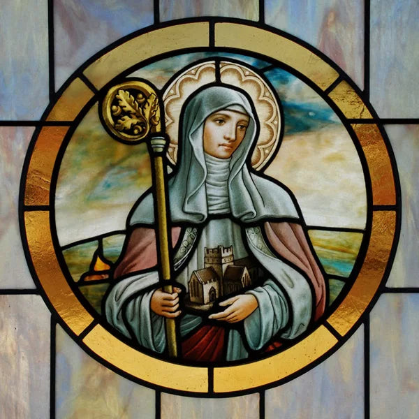 Custom Frosted Stained Glass Window Film,PVC Static Cling Films,Patron Saint of Catholic Church Decor, Foil Stickers