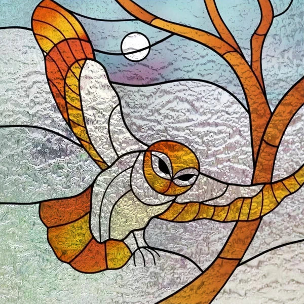 Custom size 3D Matte Window Film Stained Glass Decorative Uv Window Sticker Privacy Frosted Static Cling for Glass,Birds