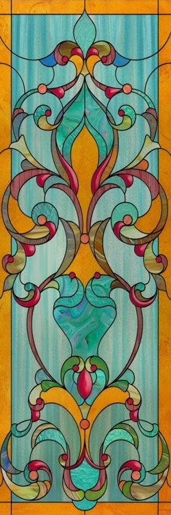 Custom Size Window Glass Films ,Privacy Window Stickers 3D Frosted Glass Film Prairie School Style Decorative Static Cling