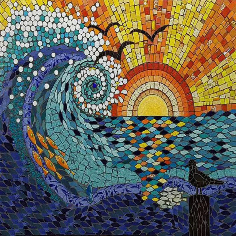 Custom size Window Film Stained Glass Films Frosted Privacy Static Cling Background Sticker Aquarium Ocean Poster Fish Tank Film