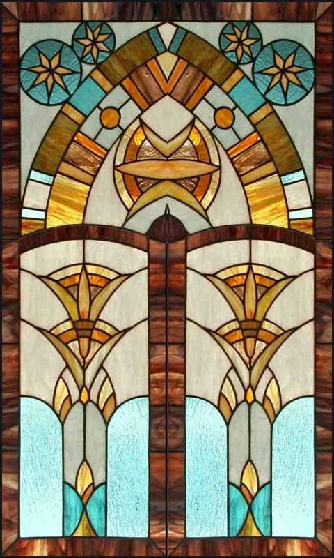 Window Film Victorian Stained Glass Films Customized  Church-style Static Cling Sticker Kitchen Bathroom Substitute for Home