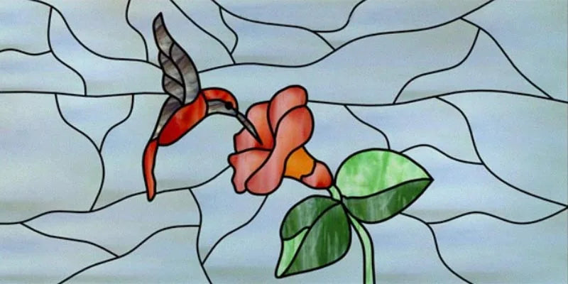 Custom Size Window Film, Stained Glass, Decorative Window Sticker, Privacy Frosted Static Cling, Home Decal