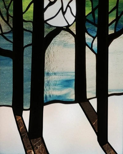 Window Film Frosted Stained Glass Films Customized Art Tree Retrom Static Cling Sticker,Home Decor Window Treatment