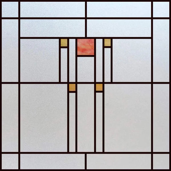 Custom Size Window Film, Stained Glass, Decorative Window Sticker, Privacy Frosted Static Cling, Decal for Glass Door, Office