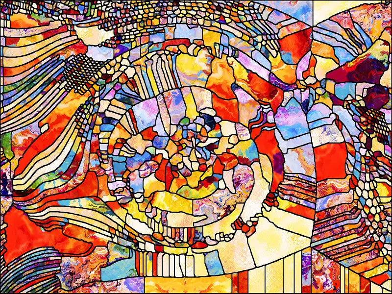 Stained Glass Window Film Frosted Glass Sticker Forest Customized Abstract design for Bathroom Kitchen Door Office Home Decor