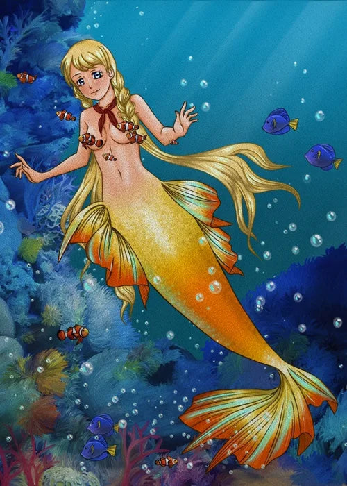 Custom Size Window Stained Glass Films,Mermaid with long hair Picture,Stickers For Bathroom Bedroom Door Office Home Decor